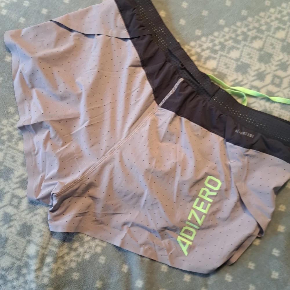 Adidas Green and Purple Athletic Shorts Lightweight Performance - Picture 10 of 12